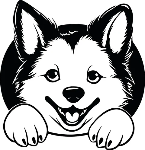 Naklejka ścienna AKITA 78