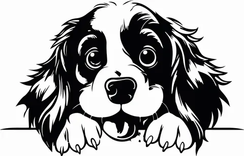 Naklejka ścienna SPRINGER SPANIEL ANGIELSKI 87