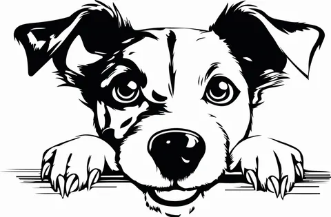 Naklejka ścienna JACK RUSSEL 90