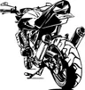Naklejka ścienna MOTOCYKL 2