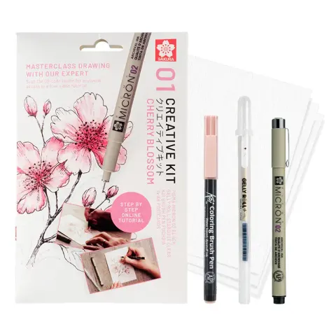 Zestaw artystyczny Sakura Cherry Blossom - Micron + Gelly Roll + Koi