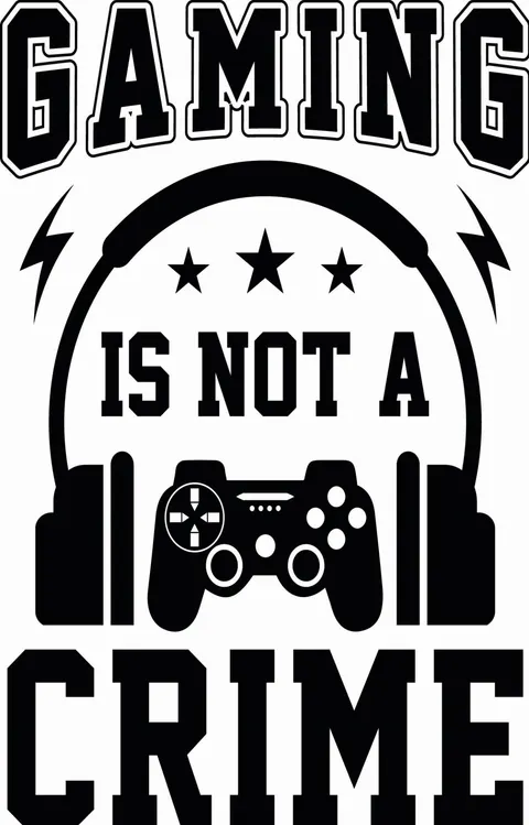 Naklejka ścienna GAMING IS NOT A CRIME 4