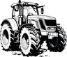 Naklejka na ścianę traktor 6