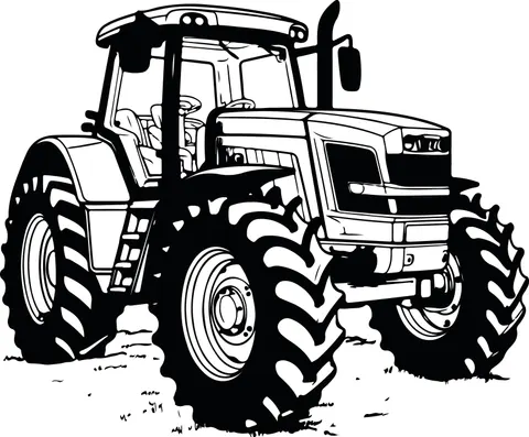 Naklejka na ścianę traktor 8