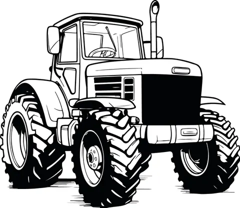 Naklejka na ścianę traktor 10