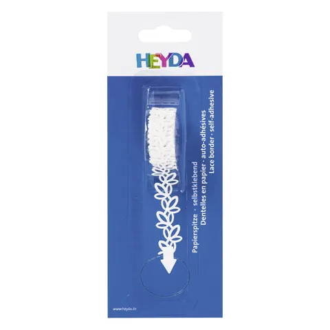 Koronka papierowa samoprzylepna Heyda - 2 m, 14 mm Liście