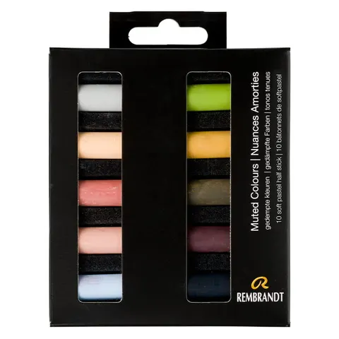 Pastele suche połówki Rembrandt Micro zestaw 10 szt. Muted Colours