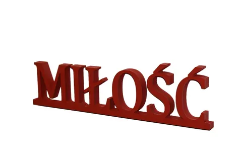 Napis 3D Miłość