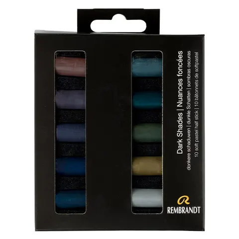 Pastele suche połówki Rembrandt Micro zestaw 10 szt. Dark Shades Set