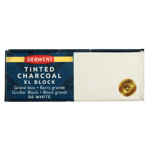 Węgiel w sztyfcie Derwent Charcoal XL Block - 06 White