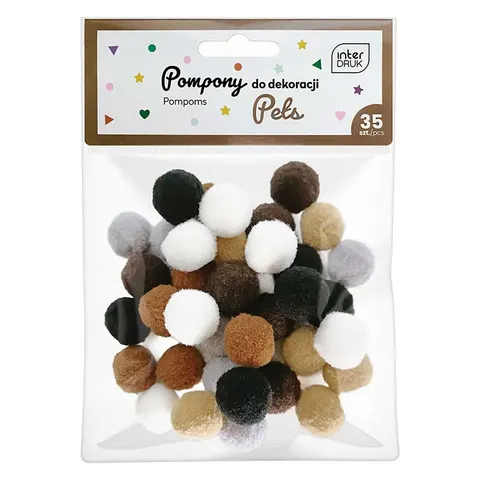 Pompony Interdruk 35 szt. Pets
