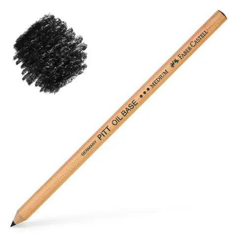 Kredka artystyczna Faber-Castell Pitt Oil Base medium czarna