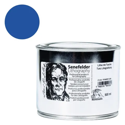 Tusz litograficzny Senefelder Renesans 500 ml - 03 Błękit kobaltowy