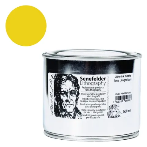 Tusz litograficzny Senefelder Renesans 500 ml - 12 Żółta kadmowa