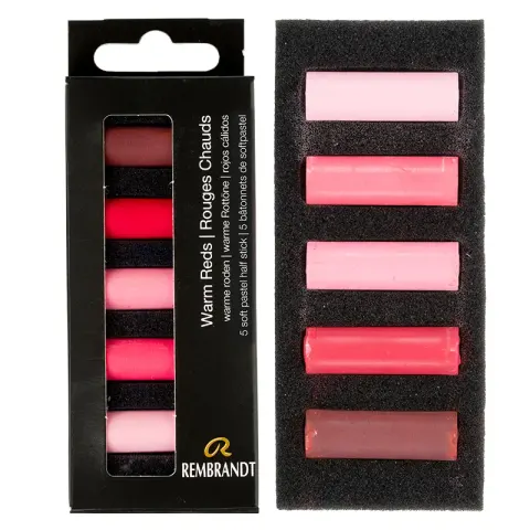Pastele suche połówki Rembrandt Micro zestaw 5 szt. Warm Reds Set