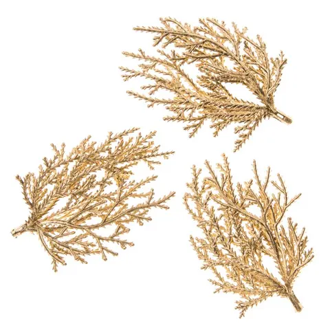 Sztuczne gałązki dpCraft 3 szt. 9 cm złote