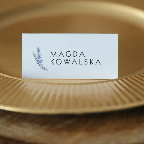 Winietki z gałązką lawendy
