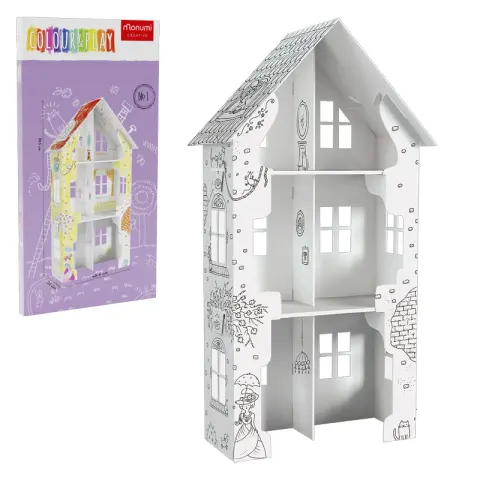 Domek kolorowanka XXL 3D Monumi ul. Fiołkowa