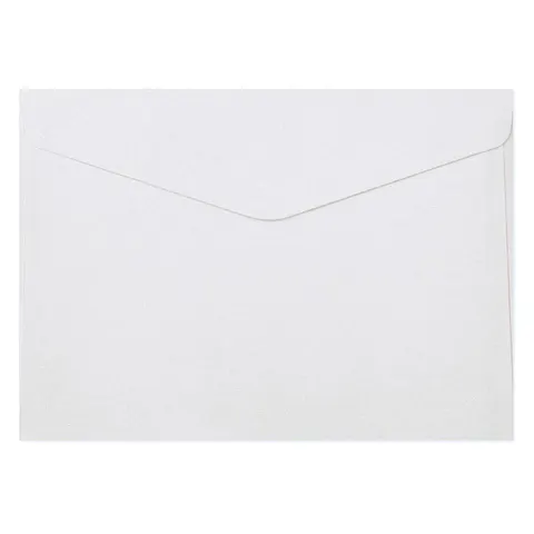 Koperta błyszcząca C5 150 g Pearl - diamentowa biel - 10 szt.