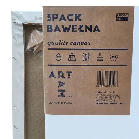 3Pack komplet podobrazi Art Ram 50 x 70