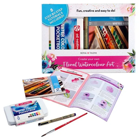 Zestaw akwarelowy Art Creation Royal Talens Floral watercolour set