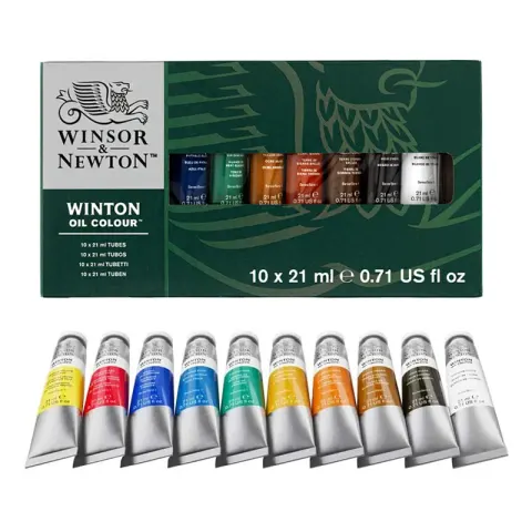 Farby olejne Winsor & Newton Winton zestaw 10 x 21 ml