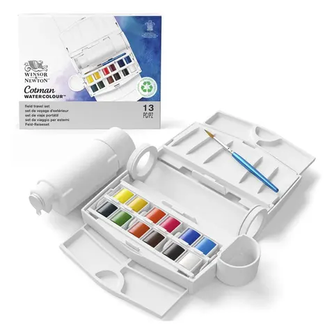 Farby akwarelowe Cotman field plus Winsor & Newton 12 szt.