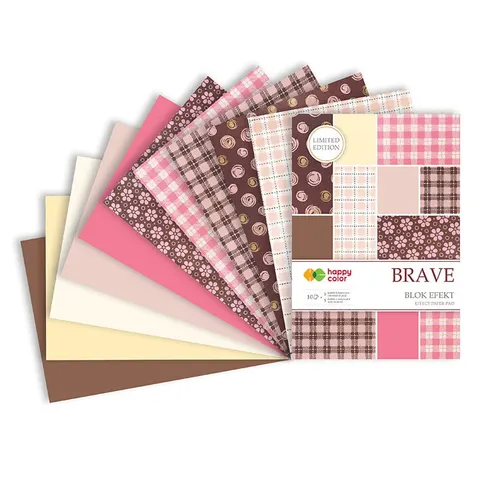 Blok effect Happy Color Brave - A4, 10 ark.