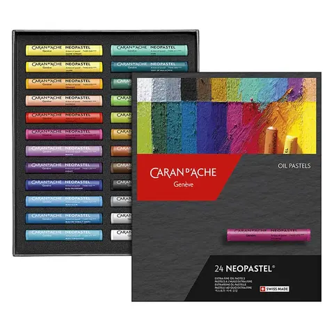 Pastele olejne Caran d'Ache Neopastel zestaw 24 kolory