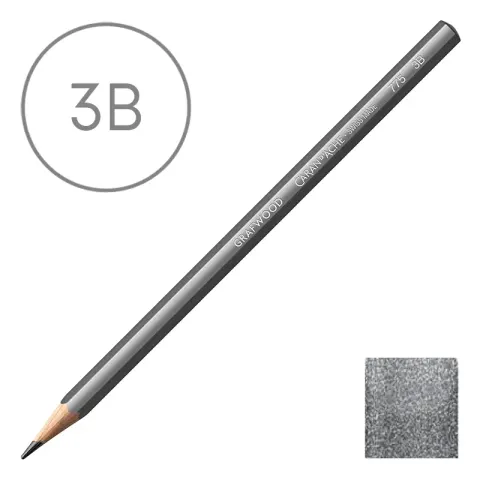 Ołówek Caran d'Ache 775 Grafwood 3B