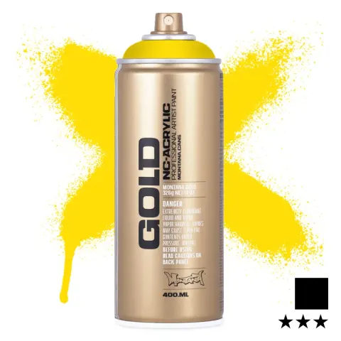 Farba w sprayu Montana Gold 400 ml Shock 1000 Yellow Light