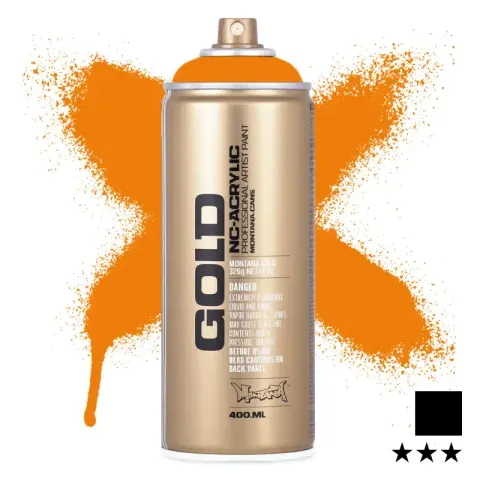 Farba w sprayu Montana Gold 400 ml Shock 2000 Orange Light