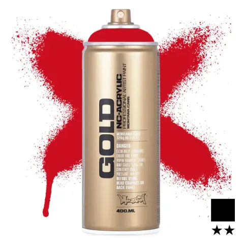Farba w sprayu Montana Gold 400 ml Shock 3000 Red