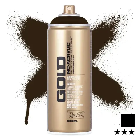 Farba w sprayu Montana Gold 400 ml Shock 8020 Brown Dark