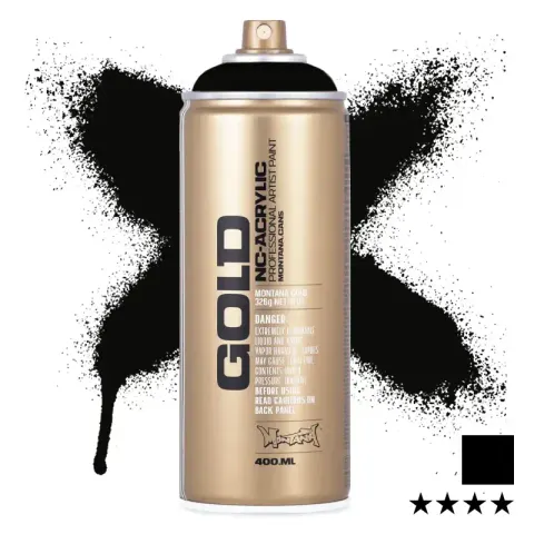 Farba w sprayu Montana Gold 400 ml Shock 9000 Black