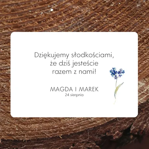 Naklejki na ciasto weselne