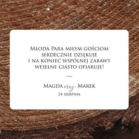 Naklejki na ciasto weselne