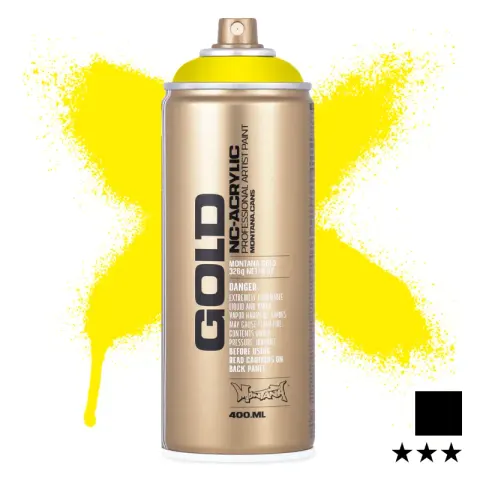 Farba w sprayu Montana Gold 400 ml Process 1000 100% Yellow