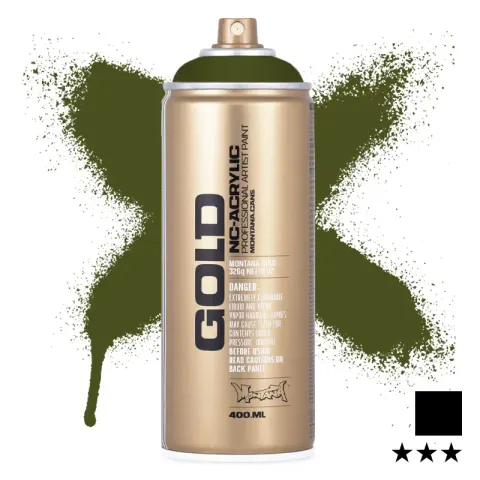 Farba w sprayu Montana Gold 400 ml Classic 6340 Olive Green