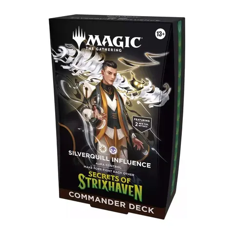 Magic the Gathering Secrets of Strixhaven Commander Deck Silverquill Influence
