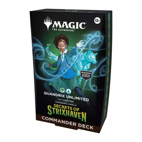 Magic the Gathering Secrets of Strixhaven Commander Deck Quandrix Unlimited