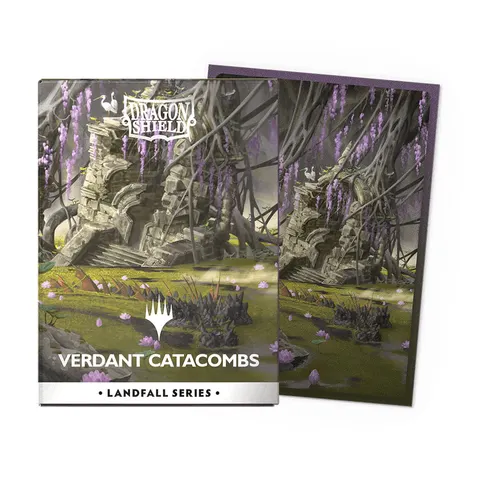 Dragon Shield: Koszulki na karty (63x88 mm) Landfall Series - Verdant Catacombs Magic The Gathering