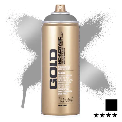 Farba w sprayu Montana Gold 400 ml Metallic 1100 Silver Matt