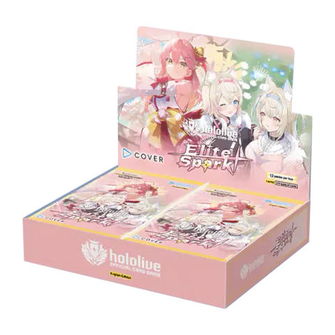 hololive OFFICIAL CARD GAME Elite Spark Booster Display (12 packs) - EN