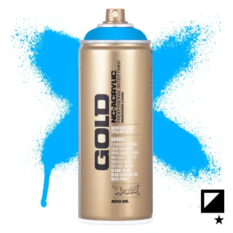 Farba w sprayu Montana Gold 400 ml Fluorescent 5000 Flame Blue