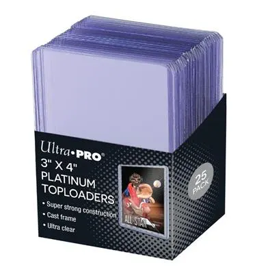 Toploader Ultra Pro 3" x 4" Clear Platinum 25 szt.