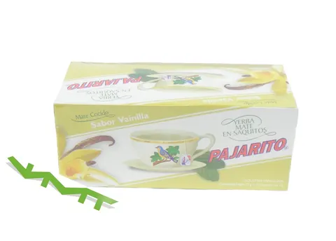 Yerba Mate Pajarito Waniliowa saszetki (Cocido) 60g