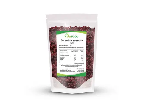 Żurawina suszona cięta 250/1000g DeliFood