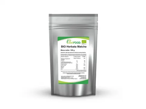 BIO Herbata Matcha chińska sproszkowana 100g DeliFood