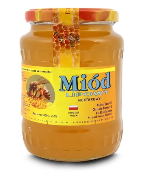 Miód pszczeli lipowy 1000g